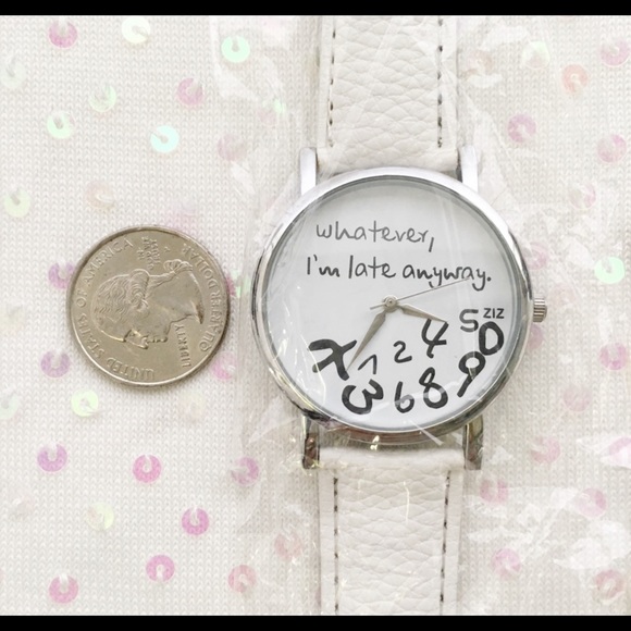 I’m Late Anyway Quartz Statement Watch. NWT - Picture 11 of 12